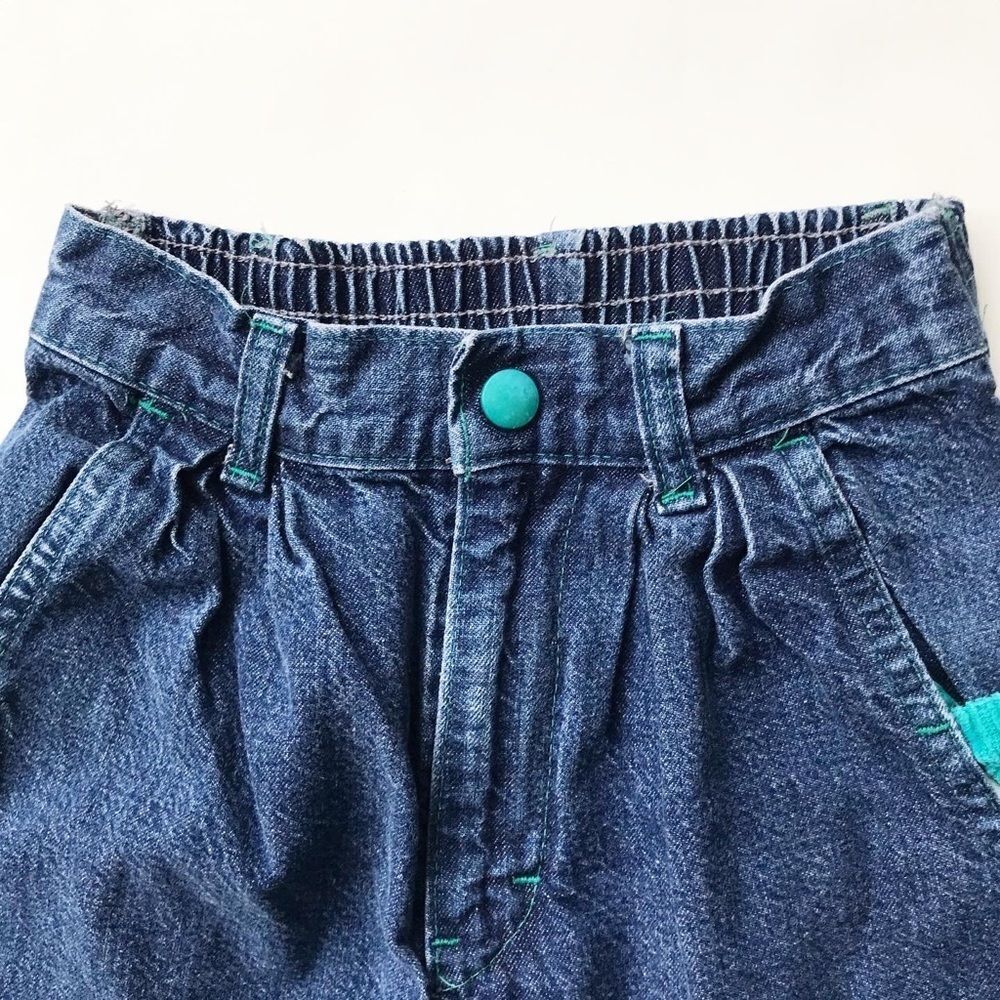 Vintage Marks & Spencer corduroy/denim pleated waist jeans VGUC 6Y - Picture 3 of 9